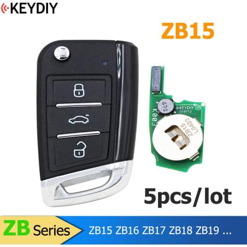5pcs/lot,KEYDIY Universal Smart Key ZB04-3 ZB04-4 for KD-X2 Car Key Remote Replacement Fit More than 2000 Models