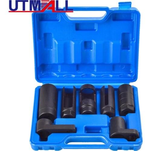 7pcs Oxygen Sensor Socket Set Removal Tool Automotive Shop Hand Tool Set