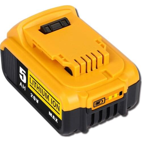 20V 4Ah 5Ah 6Ah DCB200 MAX XR Replacement Li-ion Battery for Dewalt DCB181 DCB182 DCB184 Power Tools Rechargeable Batteries
