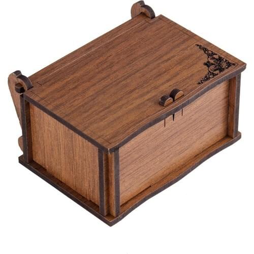 Angel Of Life Wooden Double Ring Box