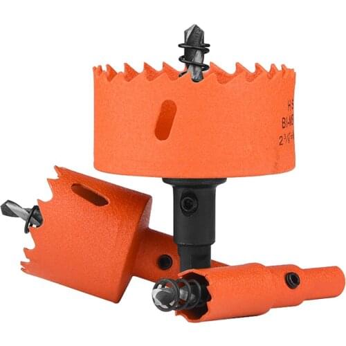 1PCS Bi Metal Hole Saw 16 - 250mm HSS Drill Bit Arbor Pilot Metal Wood Plasitc Cutter