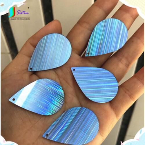 25X38mm Large Drop Sequins Single Hole Hanging Piece Clothes Bag Jewelry Earrings Craft Bag DIY Accessories Sequins A0019F