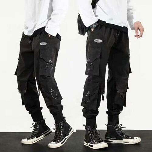 Cargo Pants Men Harem Joggers Pants Men Harajuku Hip Hop Streetwear Black Sweatpants Joggers Male Trousers Oversize Men Clothes