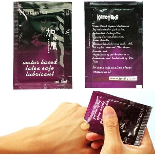 Water Based Anal gel Vibrators Accessories Water Based Gel Lubricant Oil 5ml Water Soluble Sex Lube 5 bag/set Sex Products
