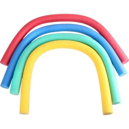 Colorful Water Floating Swimming Pool Noodle Foam Water Float Aid Woggle Solid Noodle Flexible Row Ring Kids pool Noodle Accesso