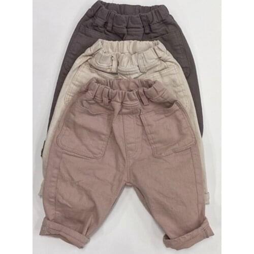 2021 Childrens Korean Autumn And Winter Pants For Boys Girls