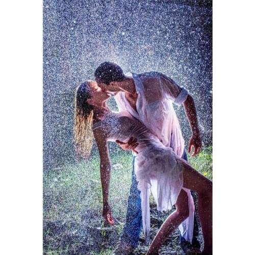 Diy diamond painting dance in rain diamond cross stitch crystal Square diamond sets unfinished full diamond embroidery patchwork