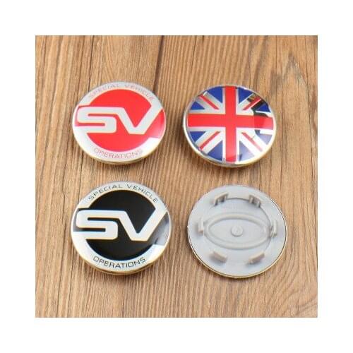 20X 63mm SV UK flag Wheel Center Caps Cover Emblem For Land Rover RANGE ROVER LR2 LR3 LR4 RANGE LAND ROVER Sport 2.5 inch