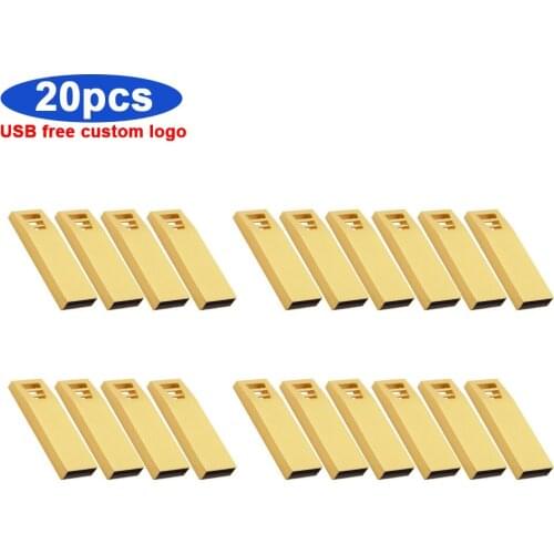 20pcs/lot Free Custom Logo USB Flash 4GB 8GB 16GB 32GB 64GB pen drive 128GB U Disk usb 2.0 pendrive memory stick Custom logo usb