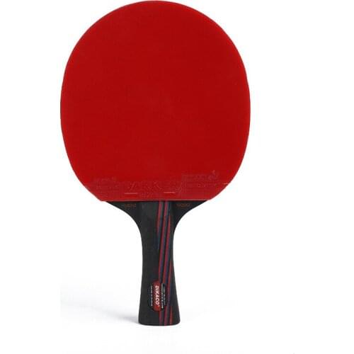 Hybrid Wood Professional Offensive Competition Super Table Tennis Racket Double Face Pimples-in Blue Rubber Ping Pong Racket T