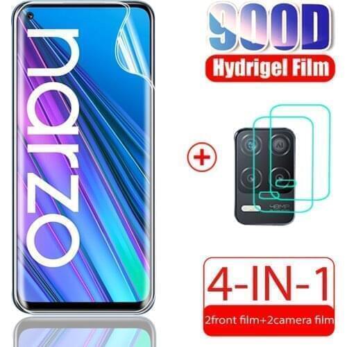 Full cover front back hydrogel film For Realm Realmy Realmi Realme Narzo Narzo30 30 5G screen protectors camera film not glass