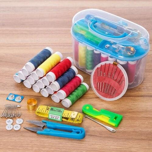 GOMING Almighty Mini Portable Finishing Sewing Kit Sewing Package Sewing Box 10-Piece Set Practical Household Sewing Box