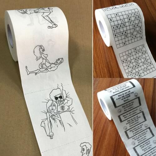 Creative Toilet Paper Rolls Funny Joke Numbers Sexy Girls Bath Tissue Bathroom Soft 3 Ply Funny Novelty Gift