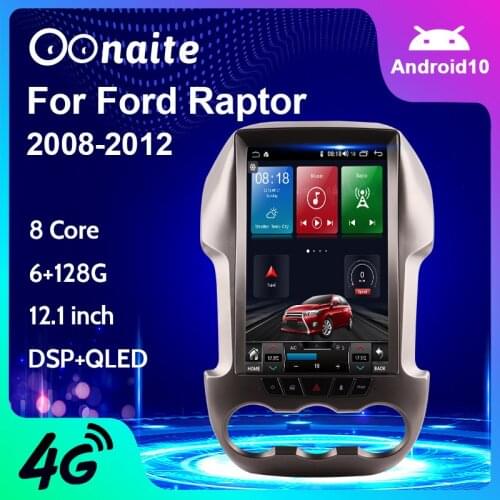 128G For Ford Raptor F250 Android Radio tape recorder 2008-2012 Car Multimedia Player Stereo headunit Tesla Navi 2din Autoradio