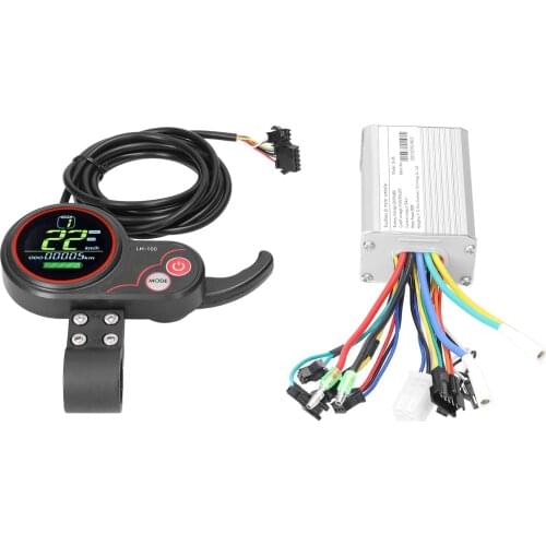 Motor Brushless Controller Waterproof LCD Display Control Panel 24V-48V 350W Electric Bicycle Scooter Brushless Controller Kit