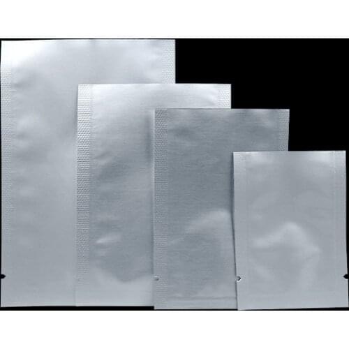 Small Size 100 Pcs Factory Wholesale Aluminum Foil Bag Pouch Mylar Foil Vacuum Heat Sealing Bag (Open 5 -15 cm)