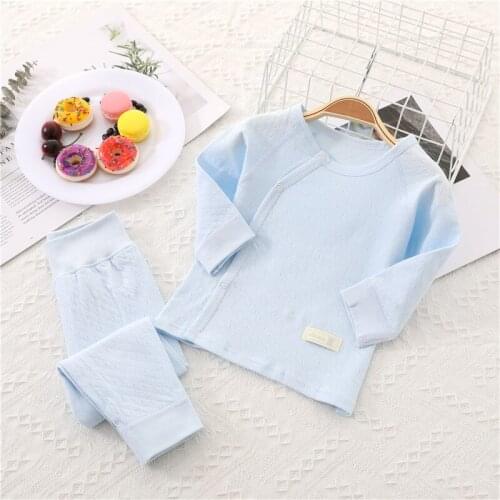 Baby Boys Grils Solid Clothes Set Spring Autumn Casual Cotton Newborn Baby Boy Girl Loose Clothes 2PCS Baby Unisex Clothing Sets