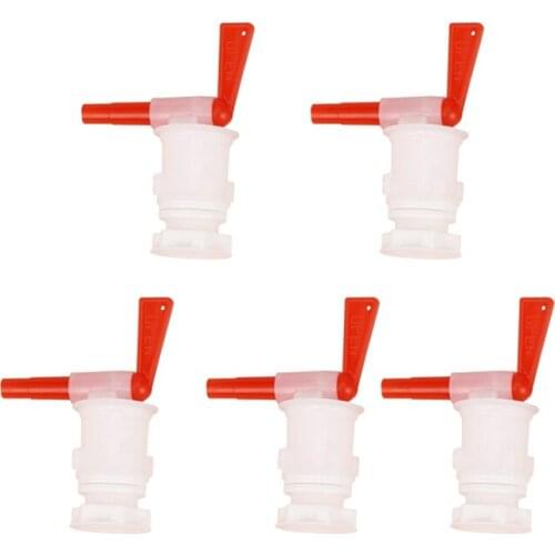 5 Pack Plastic Bottling Bucket Spigot Tap Faucet for Homebrew Wine Making Beer