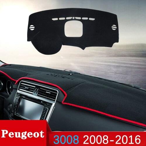 For Peugeot 3008 2008~2016 MK1 3008GT GT Anti-Slip Mat Dashboard Cover Pad Sunshade Dashmat Protect Carpet Car Accessories 2010