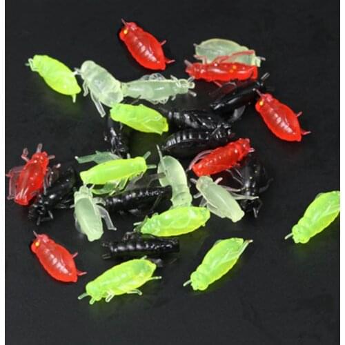 Reservoir Pond Black Grass Chub Carp Fishing Lures Bait Artificial Cricket Locust Insect Soft Worm Lure bait