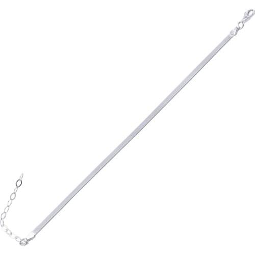 Silver 925 Sterling Scrunch Chain Bracelet