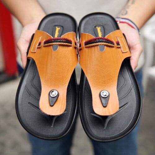 Sandalia Rasteira Rope Sandals For Men Mens Summer Flip Flops Flip-flops 2020 Sandalias Playa Hombre Leather Man