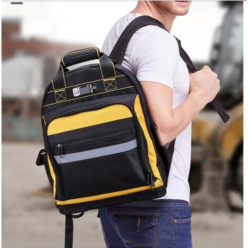 Tool bag, canvas wear-resistant tool bag, maintenance and installation bag, backpack for plumbers, storage bag