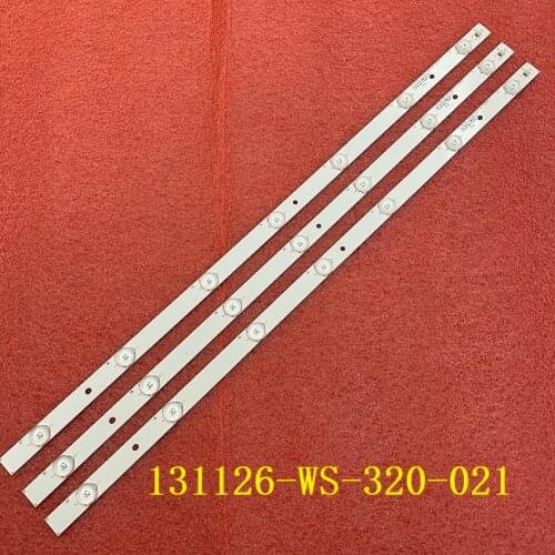 3pcs/set LED backlight bar For Panasonic TC-32A400U V320HWSD06 TH-32A400C TC-32A400B TC-32A400X 131126-WS-320-021