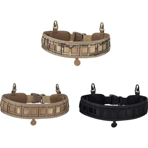 1 Pc Tactical Waist Belt Waterproof Adjustable Training Waistband Support For Molle System
