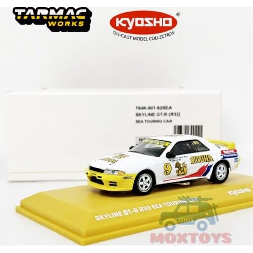 Tarmac works x Kyosho1:64 Nissan Skyline GTR R32 South East Asia #9 Diecast Model Car