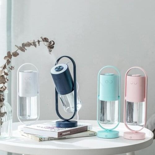 Mini 200ml Humidifier LED Light Ultrasonic Mist clean air Aroma Diffuser 360 Angle Spray Air Humidifiers USB For desktop Office