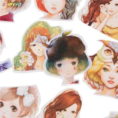 High qualityCute 45 Pcs/box Kawaii Girl Papers Toys Stickers Flakes Romantic Love For Diary Decoration Diy Scrapbooking Sticker