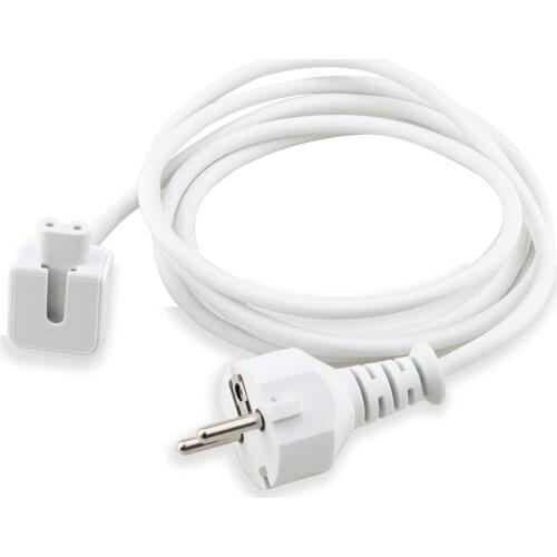 High Quality 1pcs EU Plug Extension Cable Cord For MacBook Pro Air Charger Cable Power Cable Adapter