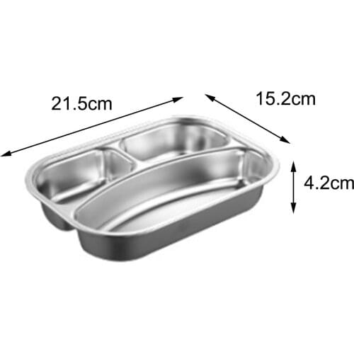 Japanese Kids Lunch Box 304 Stainless Steel Bento Lunch Box With Compartment Tableware Microwave Food Container Box
