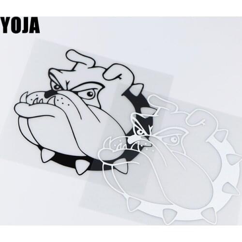 YOJA 16.9X16.5CM Bulldog Animal Vinyl Decal Body Decoration Funny Car Stickers ZT4-0152