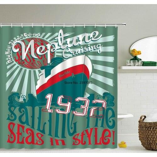 Cartoon Shower Curtain Children Boy lovely Bathroom Curtain Waterproof Polyester Fabric Home Decoration With Hooks Bath Screen