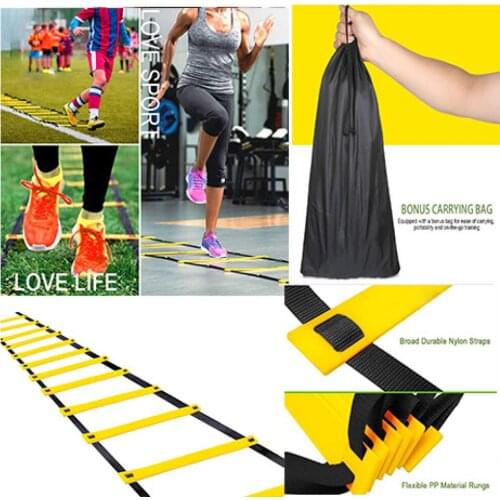 Agility Speed Ladder Stairs Nylon Straps Training Ladders Agile Staircase for Fitness Soccer Football Speed Ladder Equipment