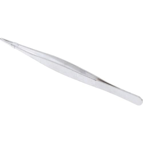 160mm/6.3" Stainless Steel Straight Tweezers for Detailed Work Laboratory, Durable