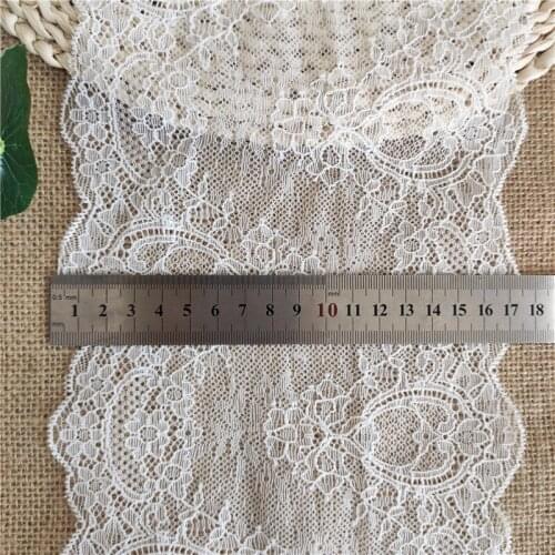 17 cm stretch white lace ribbon African lace fabric sewn lace decorative garment accessories lace E2735
