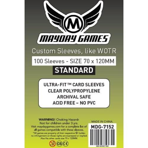 200 Sleeves Mayday Card Sleeve for 70*120 mm WOTR Card Game Protector Board Game Sleeve 7152