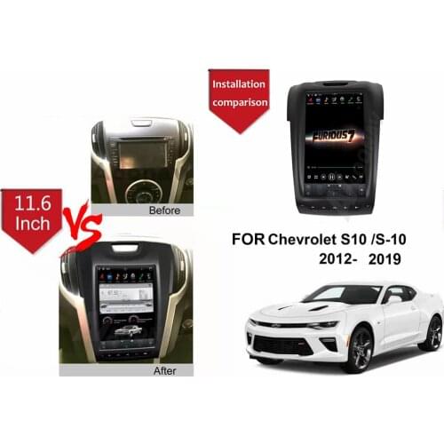 2din android car radio multimedia player For-chevrolet S10/S-10 2012-2019 GPS navigation autoradio vertical screen DVD player