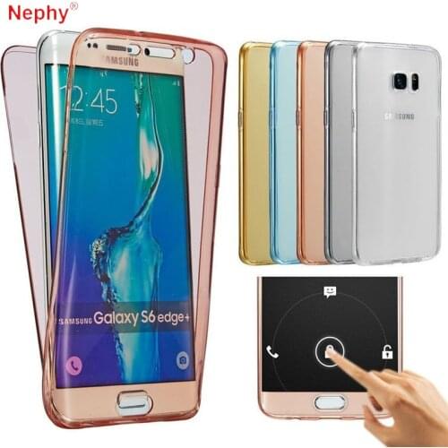 360 Degree Full protect Double silicone Case For Samsung Galaxy S20 S10 e S8 S9 Plus S6 S7 Edge Note 8 9 10 20 Clear Cover Coque