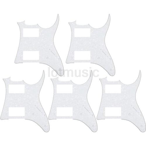 5 pcs 3 Ply Guitar Pick Guard For Ibanez GRX20Z Replacement White Pearl