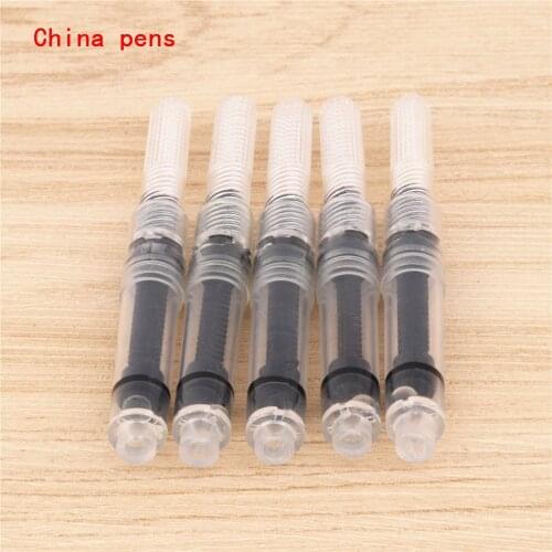5pcs White Universal Refill Fountain Pen Ink Converter pump Cartridges