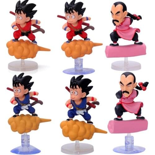 Dragon Ball Peripheral Anime Q Version Car Hand-made Creative Decoration Personality Trendy Cute Model Childrens Toy Gift