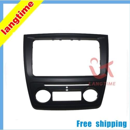 Free shipping--Car refitting DVD frame,DVD panel,Dash Kit,Fascia,Radio Frame,Audio fascia for Skoda yeti (Auto AC)