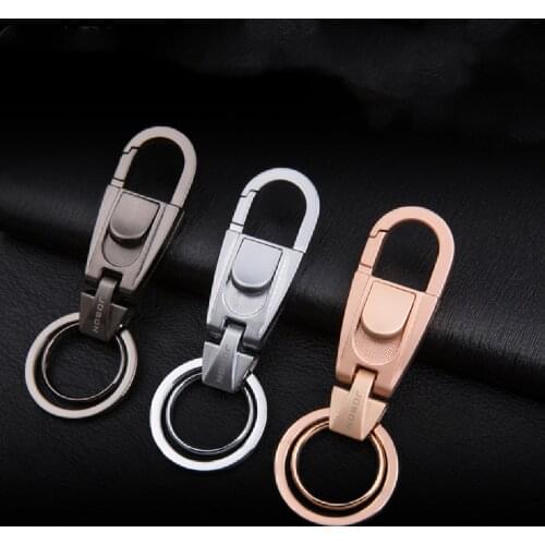 High-Quality Titanium Steel Keychain Mens Creative Waistband Simple Key Chain Pendant Jewelry