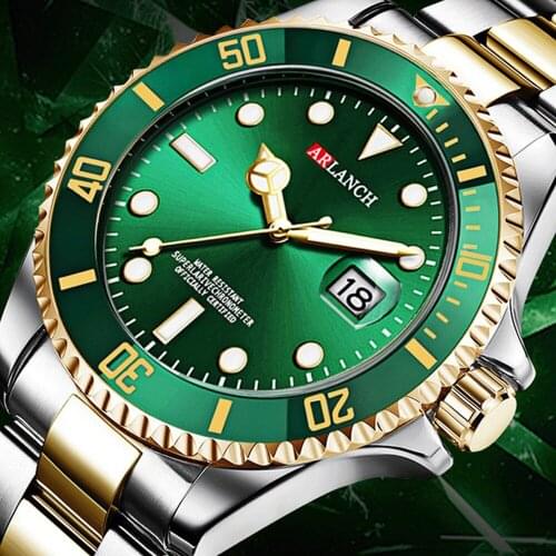 ARLANCH Top Brand Fashion Watch For Men Waterproof Date Clock Sport Watches Mens Quartz Luminous Wristwatch Relogio Masculino
