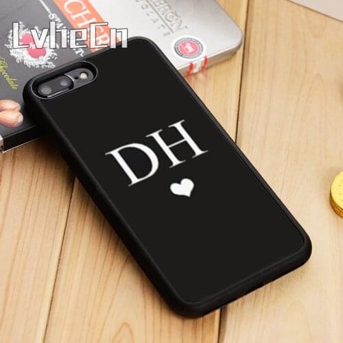 LvheCn Personalised Initials Name new Phone Case Cover For iPhone 11 12 Pro X XR XS MAX 5 6 6s 7 8 Plus samsung s6 s7 s8 s9 s10