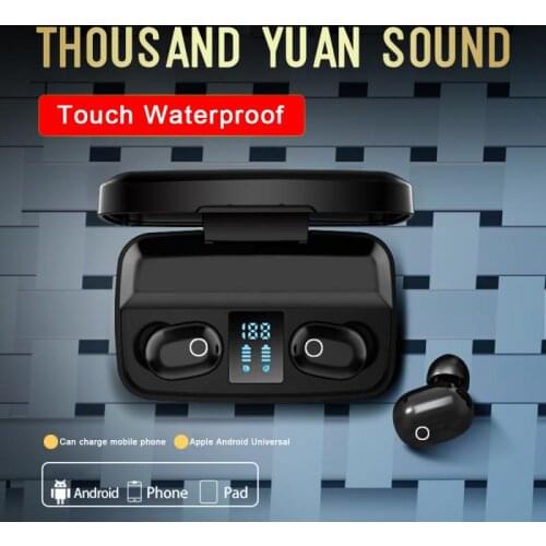 LED Digital Display Bluetooth 5.0 Headset TWS Wireless Earphones Music Stereo Headphones In Ear Noise Reduction Earphone